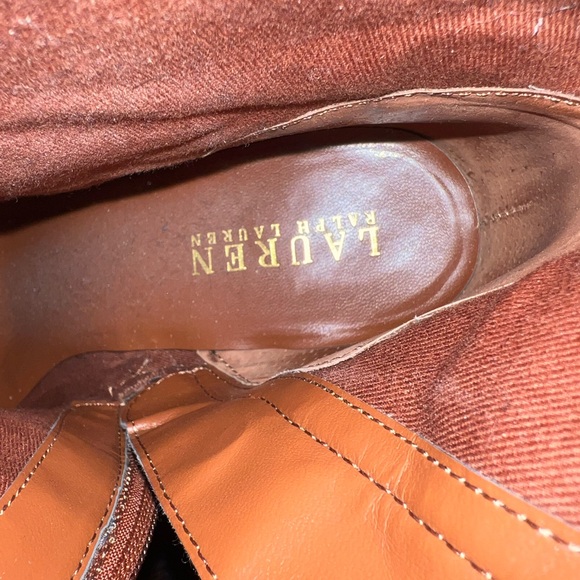 Ralph Lauren Cognac Leather Boots - Picture 7 of 8